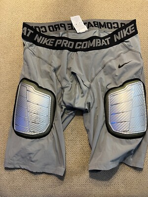 NIKE PRO COMBAT HYPERSTRONG HARDPLATE FOOTBALL PROTECTIVE SHORTS 634668-065 4XL