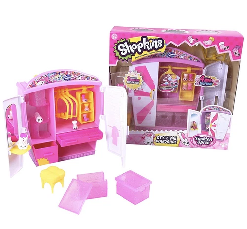 Shopkins Style Me Wardrobe Fashion Playset NIB
