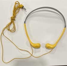 Sony MDR-W14 Headphones Lightweight Headband Yellow - Tested Sony MDR-W14 Headphones Lightweight Headband Yellow - Tested