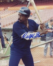 Ralph Garr Signed Chicago White Sox In Batting Cage 8x10 Photo - (SCHWARTZ COA)