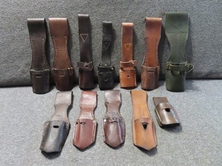 LOT OF 12 WWII ERA BAYONET FROGS MAUSER MANNLICHER ALL ORIGINAL AND COMPLETE