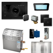 Mr. Steam MSSUPER2EC1 xDream Steam Shower Kit Black x Polished Chrome