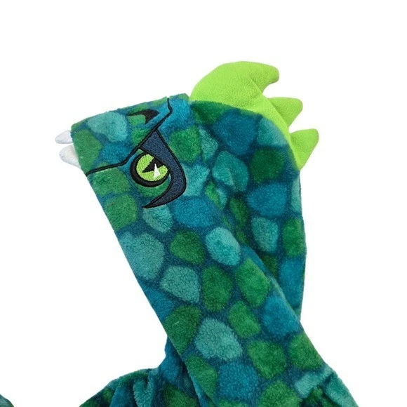 Pijama Disfraz Dinosaurio Santa Eva Niños Verde Azul Talla XS (5/6) Foto 3 de 4