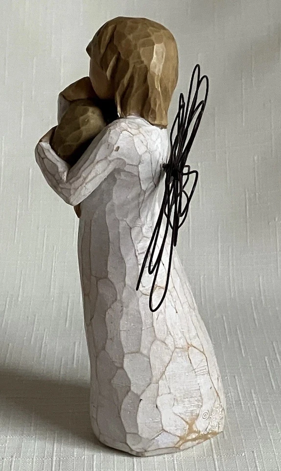 Willow Tree “Angel of Friendship” Hugging A Puppy Dog (1999-2009) - Image 4 of 4