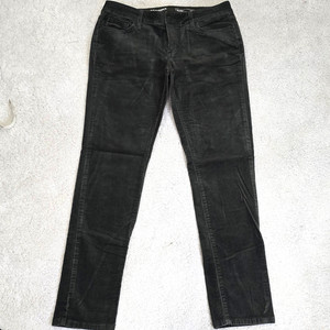 Skinny Stretch Corduroy Pants Women Size 12 Long Olive Green SONOMA