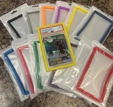 Trading Card PSA Slab silicone Protector Bumper Sports Pokemon 12 color lot