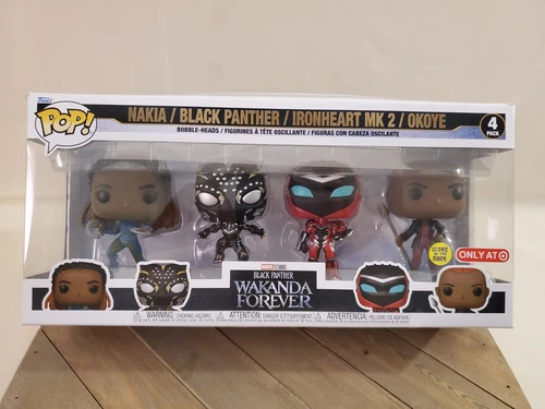 Funko Pop - Black Panther Wakanda Forever 4 Pack - Target Exclusive - Brand New!