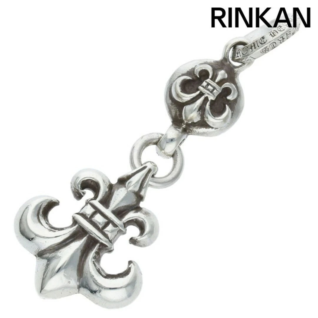 CHROME HEARTS Collana Top Uomo Cromo Cuori 1 Palla BS Fleur 1 Palla Charm Argento Usato90