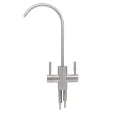Two Way Drinking Faucet with Two Handles, Water Purifier RO Faucet, Stainless...
