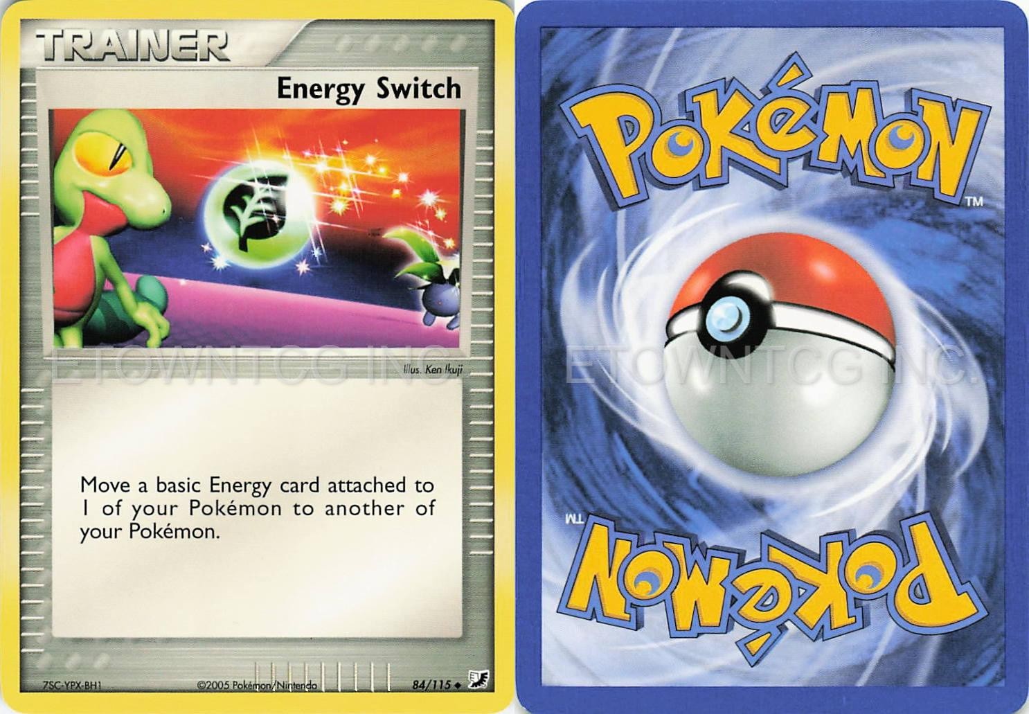 ENERGY SWITCH 84/115 UNCOMMON UNSEEN FORCES POKEMON LIGHTLY PLAYED