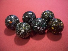 6 Fine Galaxy Marbles Set Pre Owned
