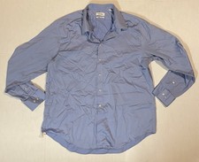 Calvin Klein Mens Slim Fit Button Up Shirt Blue Size 17 1/2 34/35