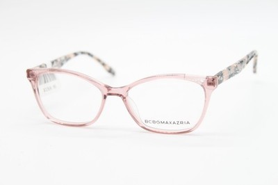 NEW BCBGMAXAZRIA LIZZIE BLUSH PINK RECTANGULAR AUTHENTIC EYEGLASSES 50-20
