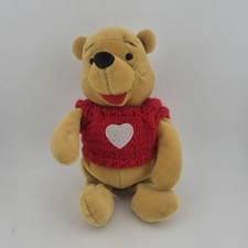Disney Winnie the Pooh Plush Valentine Red Sweater Heart   Disney Store