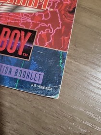 Red Alarm Virtual Boy Manual Only ~ Instruction Booklet