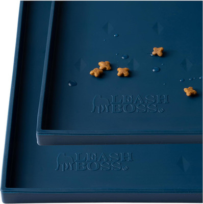 Dog Food Mat - 2-Pack, Waterproof Cat & Dog Bowl Mat for Food and Water, Silicon