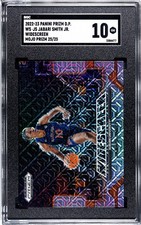 2022 Panini Prizm Draft Jabari Smith Jr. SGC 10 Widescreen Mojo Prizm (25/25)
