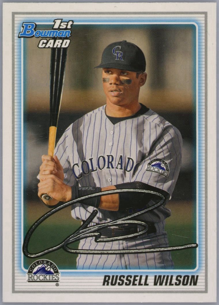 2010 Bowman Russell Wilson Draft Picks & Prospects #BDPP47 RC PSA Graded 9