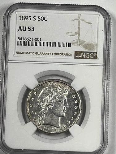 1895-S Barber Half Dollar — photo from the most recent tracked eBay sale