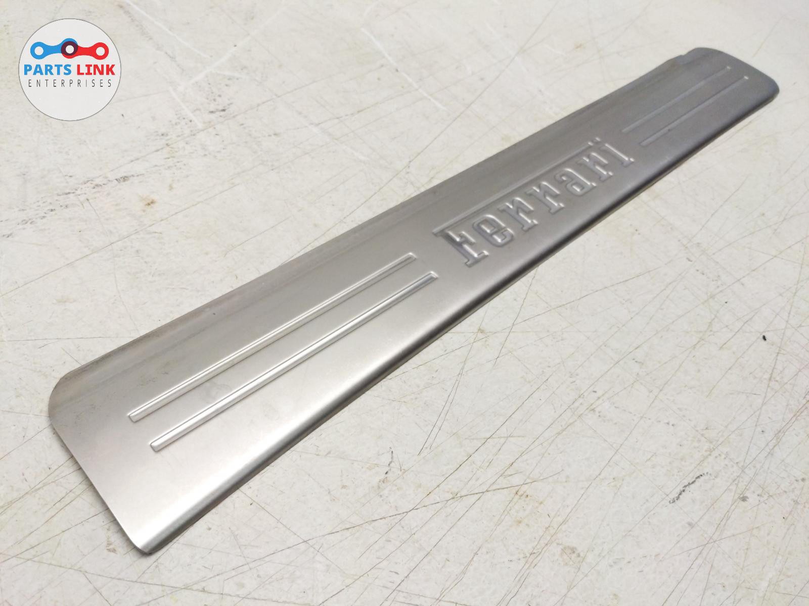 2008-14 FERRARI CALIFORNIA RIGHT DOOR SILL STEP SCUFF TRIM METAL SIDE PLATE F149