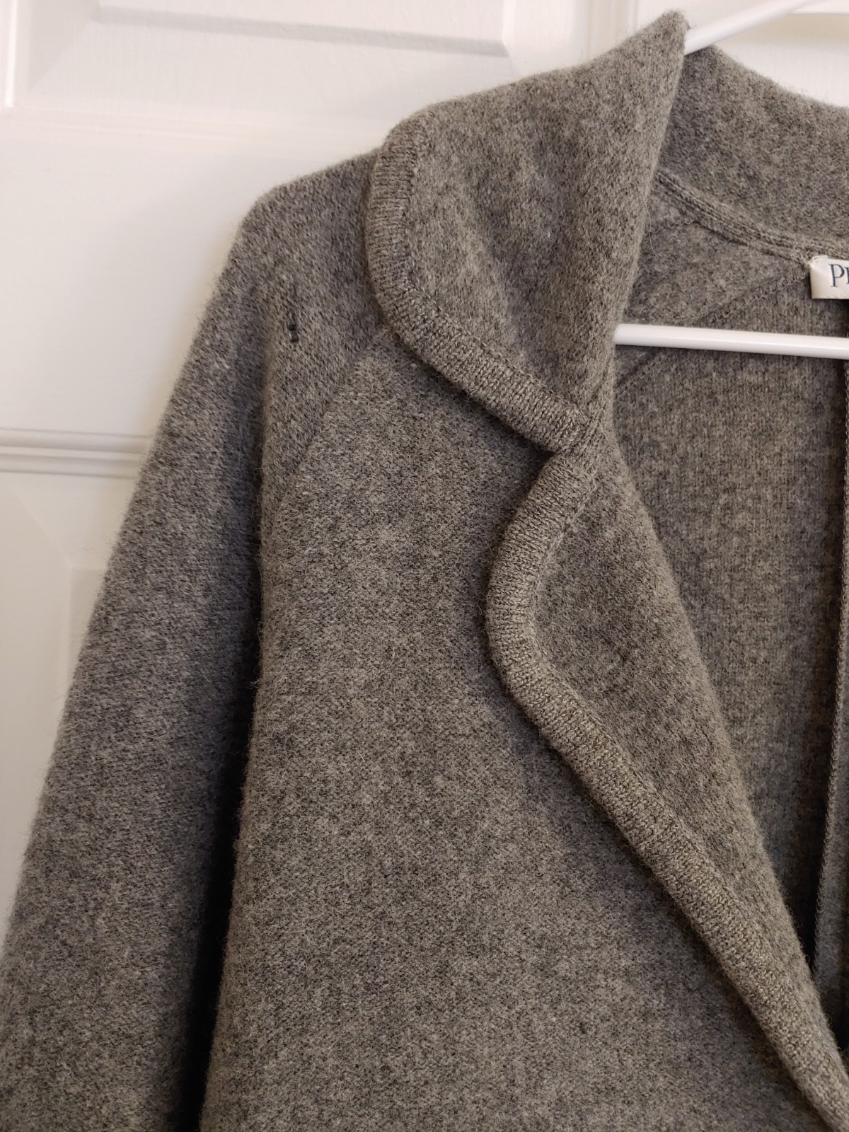 Pendleton Petites Sz Medium Gray Wool Cardigan Bl… - image 4