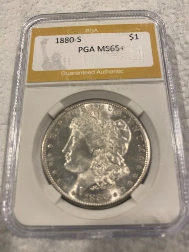 1880-S Morgan Silver Dollar MS65+