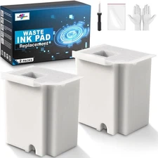 "Waste Ink Pad Replacement with Reset Software for Epson ET-2800 4800 2720 (2x)