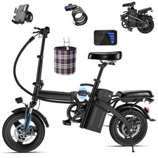 14'' 560W Folding Electric Bike 48V for Adults Lightweight Commuter E bike 24MPH