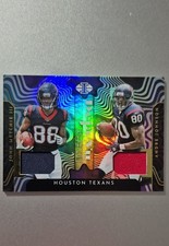 2022 Panini Illusions - Déjà Vu Andre Johnson, John Metchie III #DV-HT (MEM, RC)