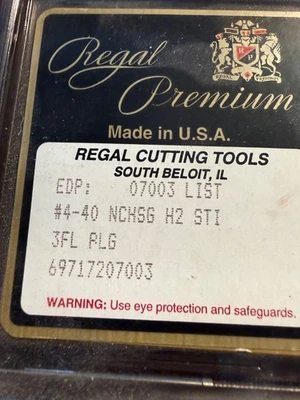 Regal Cutting 4-40 STI Plug Tap 21pc LOT - Image 1 of 2