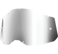 100% Lens for Racecraft 2/Accuri 2/Stratus 2 Goggles - Silver Mirror Motorcycle