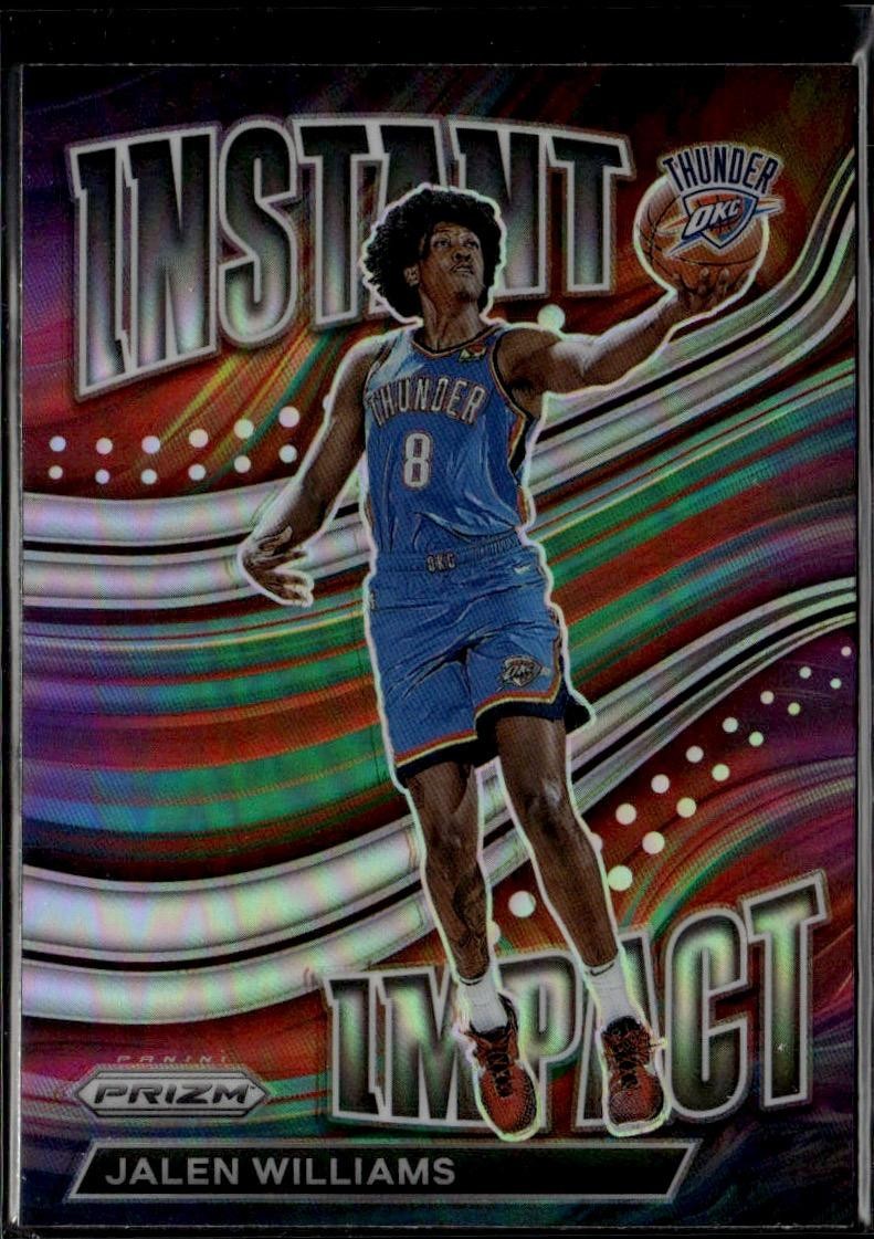 2022-23 Panini Prizm #11 Jalen Williams Instant Impact Prizms Silver