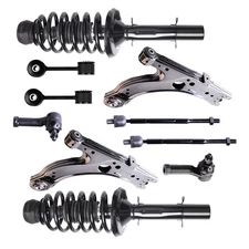 Front Struts Lower Control Arm Sway Bar Kit For Volkswagen Jetta 2001-2005