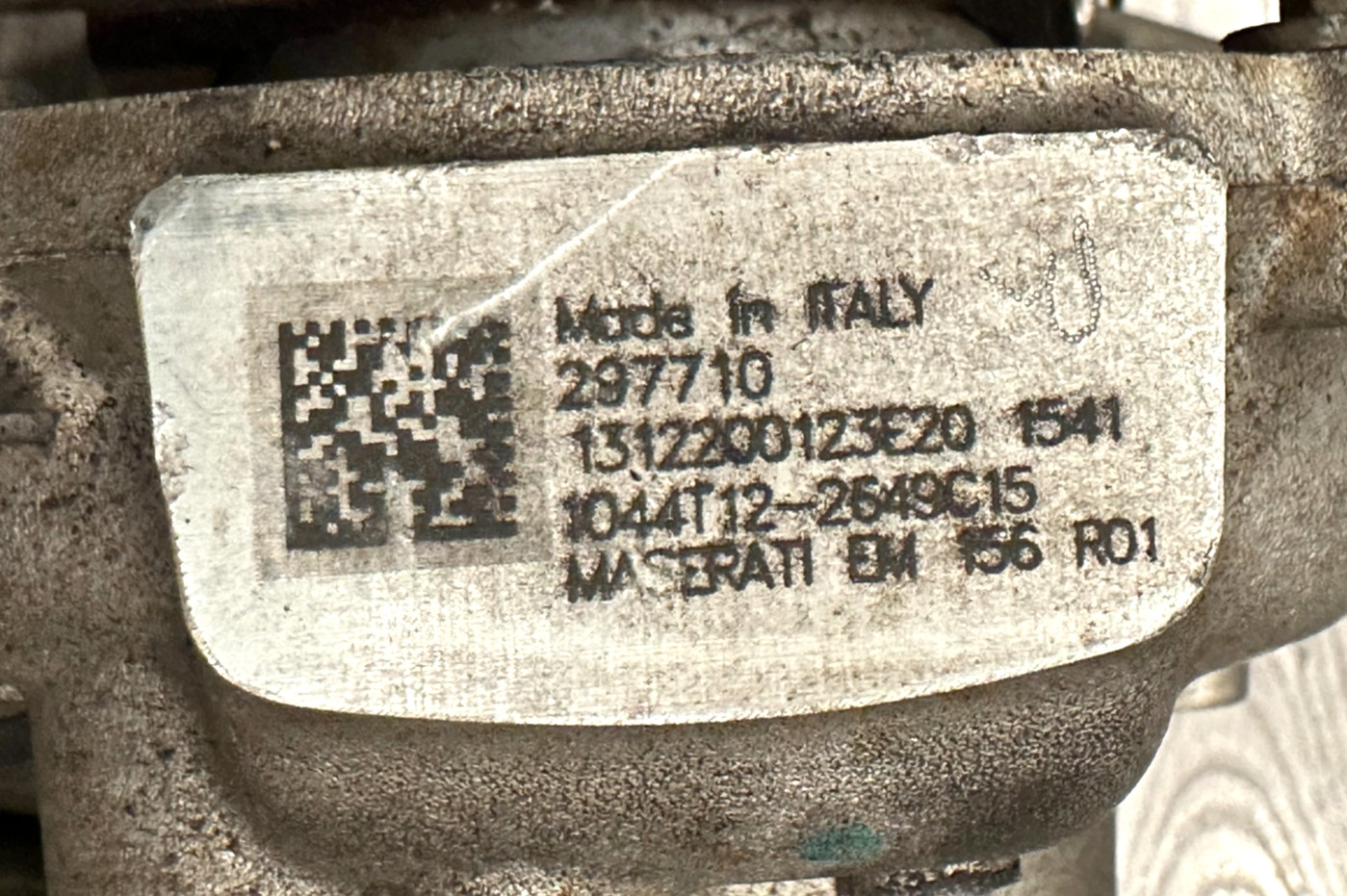 2014-2020 MASERATI GHIBLI TURBO TURBOCHARGER, PART# 297710, GENUINE OEM