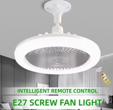 Rotatable 3in1 Ceiling Fan with Remote Control Lighting Lamp E27 Converter Base