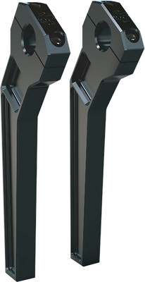 Todd's Cycle 1 1/8'' Clamping Pullback Riser 10'' Rise Black TD-R22-10B