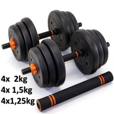 2in1 Hantelset Langhantel +