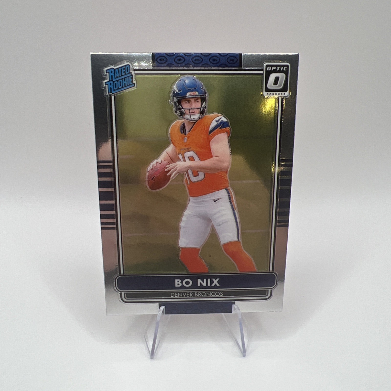 2024 Donruss Optic Bo Nix Denver Broncos 2014 Retro Series Rated Rookie #6