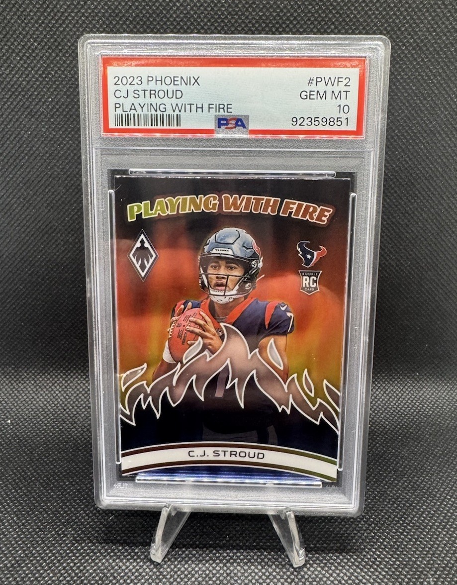 2023 Panini Phoenix - Playing with Fire C.J. Stroud #PWF-2 (RC) PSA 10