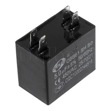 Senju Motor Run Capacitor CBB61 450VAC 5UF 4 Pin 5MFD 450V 25/70/21