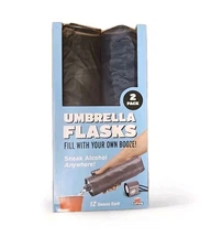 GoPong Umbrella Flasks, 2 Pack, Holds 12 Fl Oz. Ea.