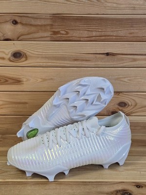 Size 11.5 Under Armour Blur Pro 3028220-100 White Lace Up Football Cleats Men's