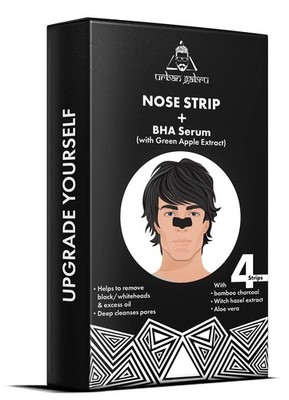 UrbanGabru Nasenstreifen + BHA Serum | Blackhead Whitehead Remover Pack