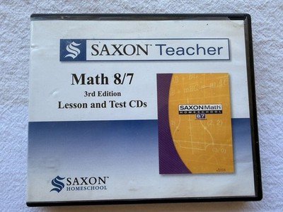Saxon Teacher Math 8/7 3rd Edition Lesson and Test CDs
