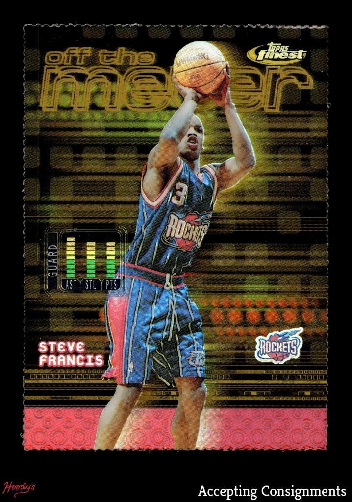 2000-01 Finest Gold Refractors #156 Steve Francis, Gary Payton OTM 018/100