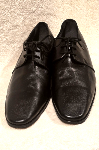 BOND MEXICAN LEATHER OXFORD DRESS SHOES MENS Sz 11 BLACK - Afbeelding 6 van 12