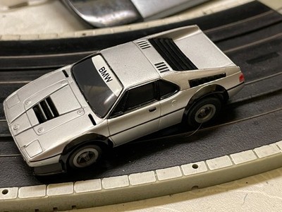 H0 Slotcar Racing Modellbahn -- BMW M1 mit Tomy Motor, 70er Jahre - Neuwertig 