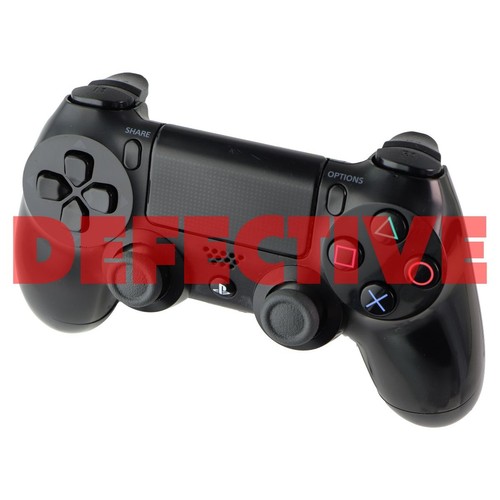 DEFECTIVE Sony DualShock 4 Wireless Controller for PlayStation 4 - Jet Blac