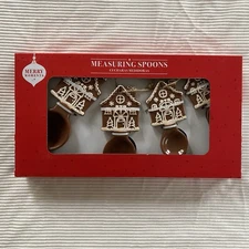2025 ALDI Merry Moments Christmas Gingerbread House Theme Measuring Spoons