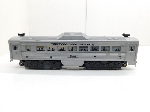 MARX TOY TRAINS ORIGINAL 2124 BOSTON & MAINE MOTORIZED BUDD CAR in OB w\ INSERTS - Picture 4 of 19